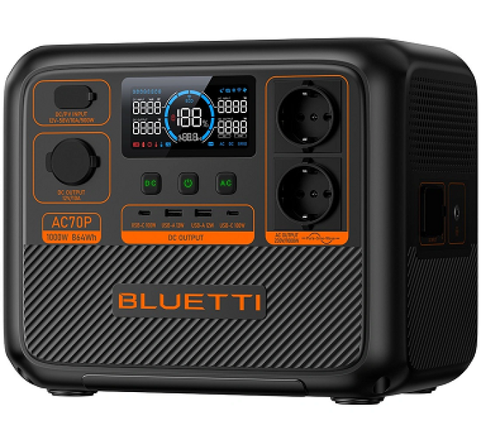 Зарядна станція Bluetti AC70P 864Wh 1000W
