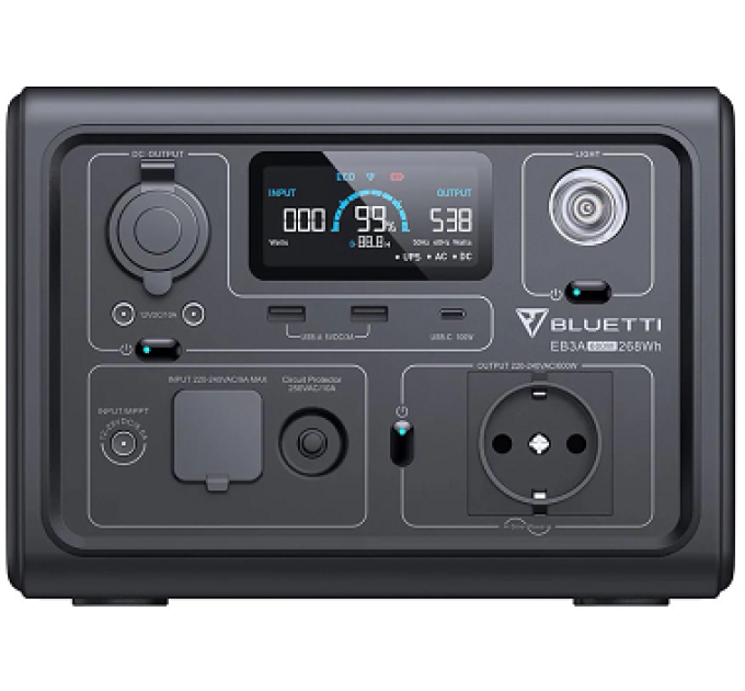 Зарядна станція Bluetti EB3A 268Wh 600W
