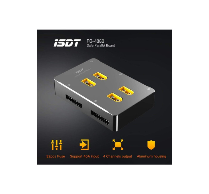 Зарядний пристрій для дрона iSDT PC-4860S LiPo Parallel Charging Board (HP0015.0023)