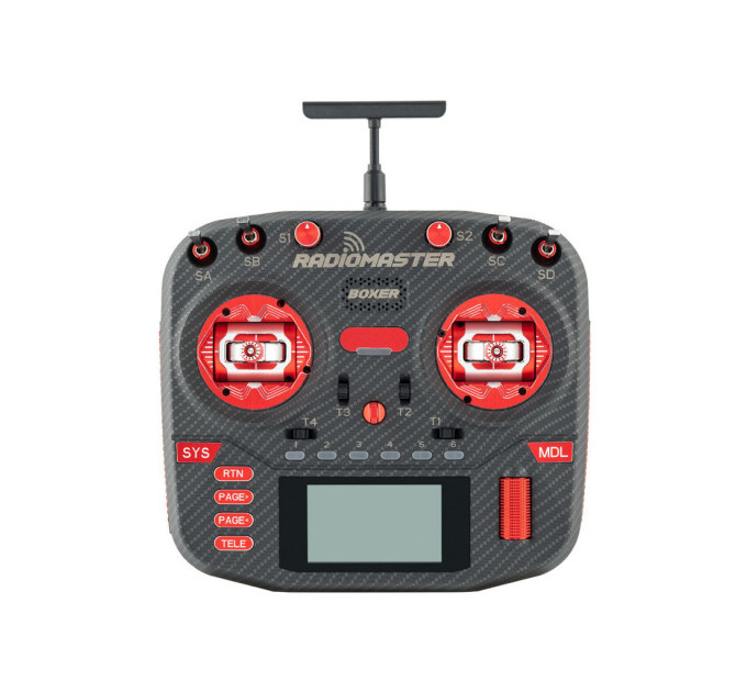 Пульт управління для дрона RadioMaster Boxer MAX ELRS AG01 RED (HP0157.0056-M2-RED)