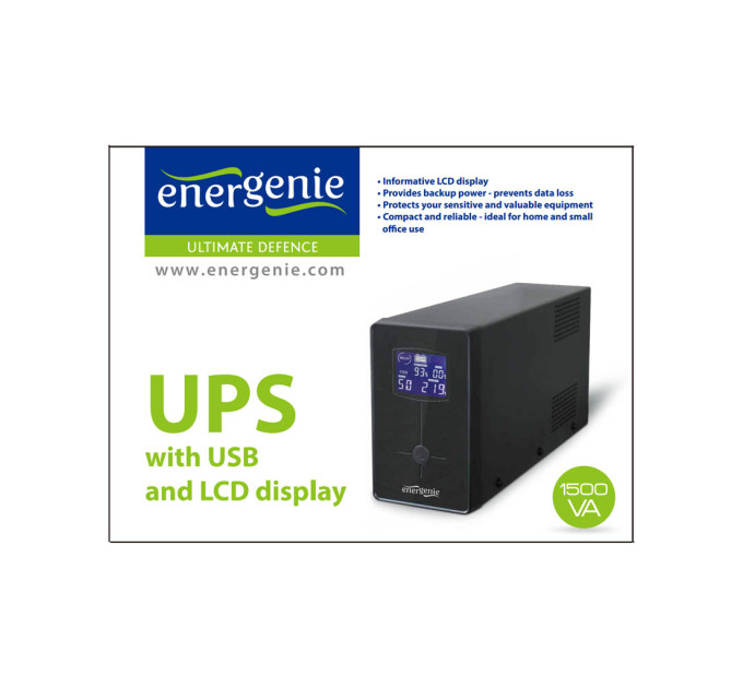 Пристрій безперебійного живлення EnerGenie EG-UPS-034 1500VA LCD (EG-UPS-034)