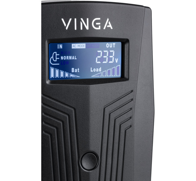 Пристрій безперебійного живлення Vinga LCD 1500VA plastic case (VPC-1500P)