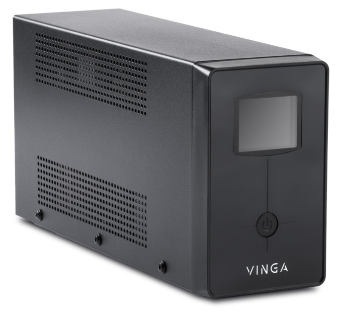 Пристрій безперебійного живлення Vinga LCD 2000VA metall case (VPC-2000M)