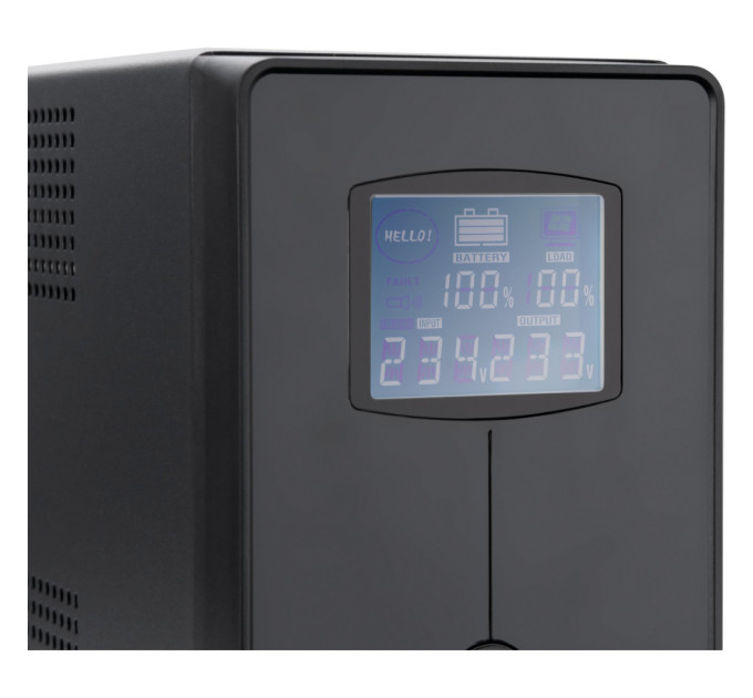 Пристрій безперебійного живлення Vinga LCD 1500VA metal case (VPC-1500M)