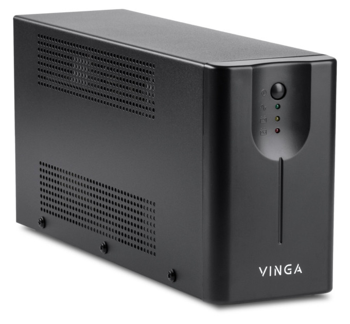 Пристрій безперебійного живлення Vinga LED 2000VA metall case (VPE-2000M)