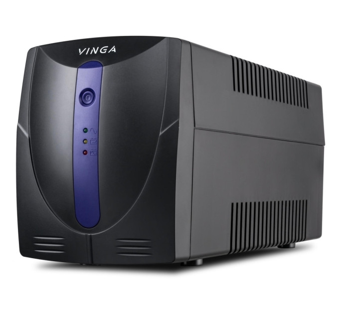 Пристрій безперебійного живлення Vinga LED 800VA plastic case with USB (VPE-800PU)