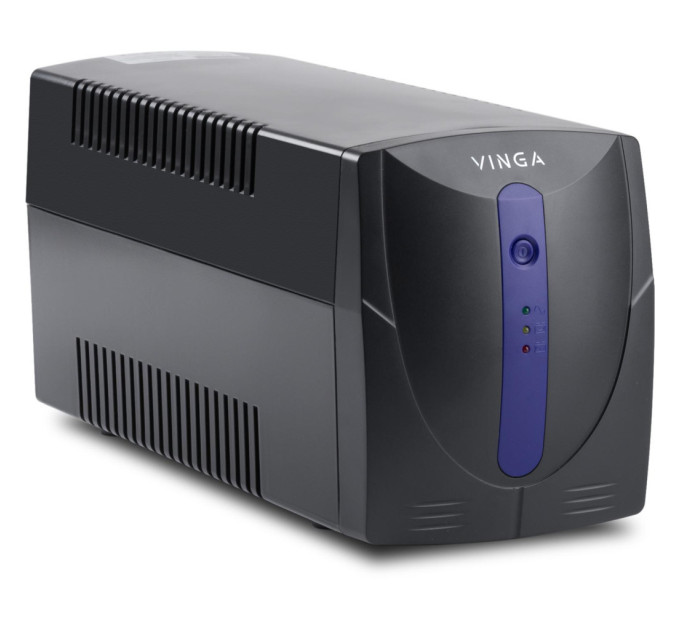 Пристрій безперебійного живлення Vinga LED 800VA plastic case with USB (VPE-800PU)