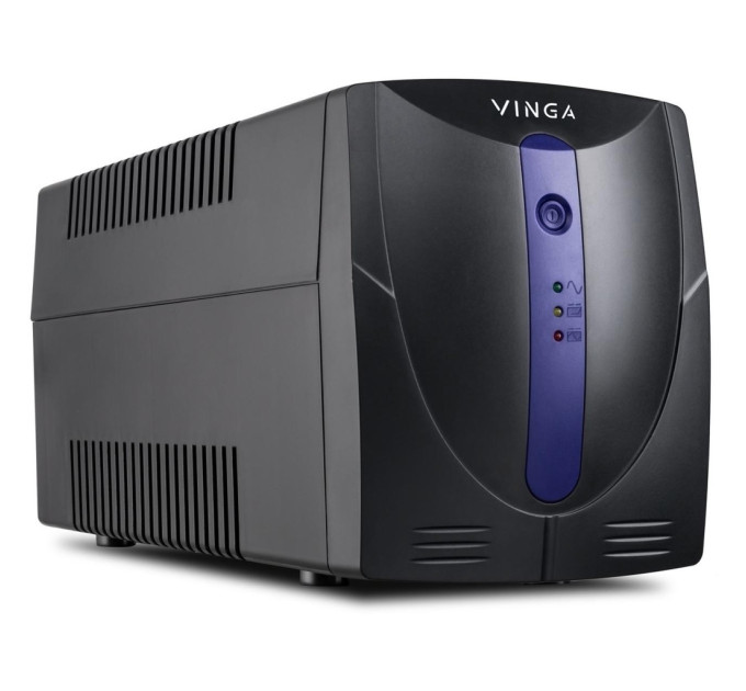 Пристрій безперебійного живлення Vinga LED 800VA plastic case with USB (VPE-800PU)