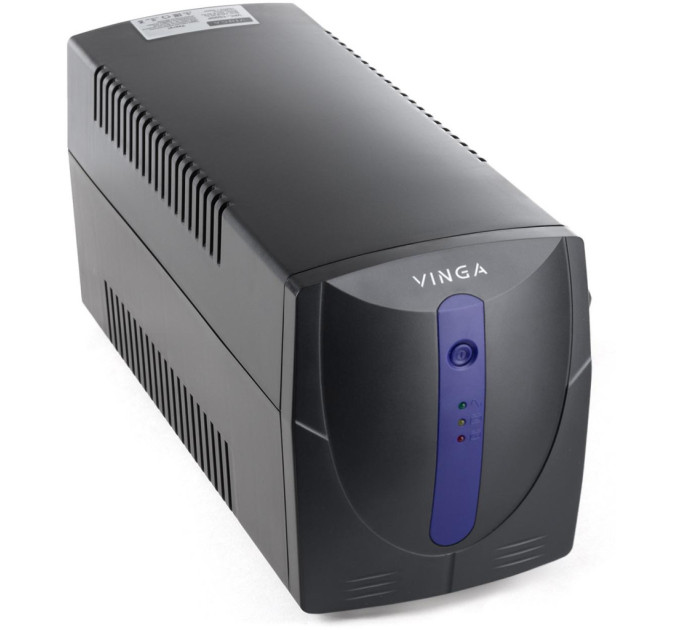 Пристрій безперебійного живлення Vinga LED 800VA plastic case with USB (VPE-800PU)