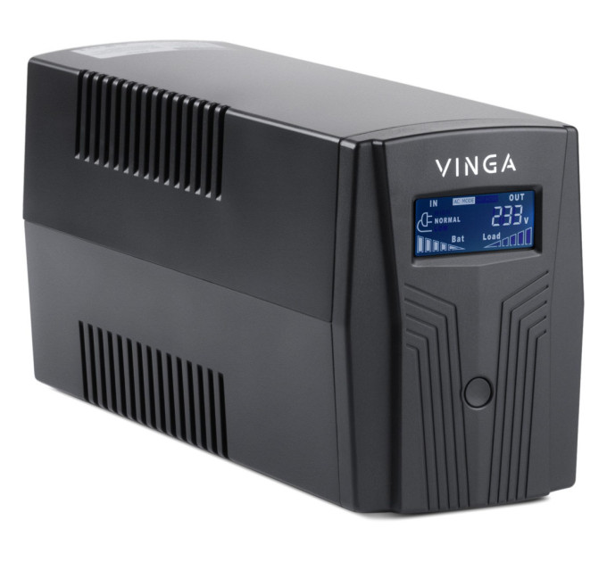 Пристрій безперебійного живлення Vinga LCD 800VA plastic case with USB (VPC-800PU)