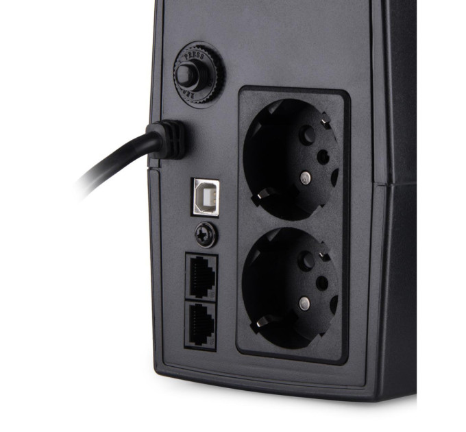 Пристрій безперебійного живлення Vinga LCD 800VA plastic case with USB (VPC-800PU)