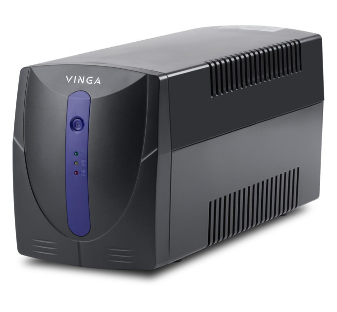 Пристрій безперебійного живлення Vinga LED 1200VA plastic case with USB (VPE-1200PU)