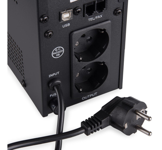 Пристрій безперебійного живлення Vinga LED 800VA metal case with USB (VPE-800MU)