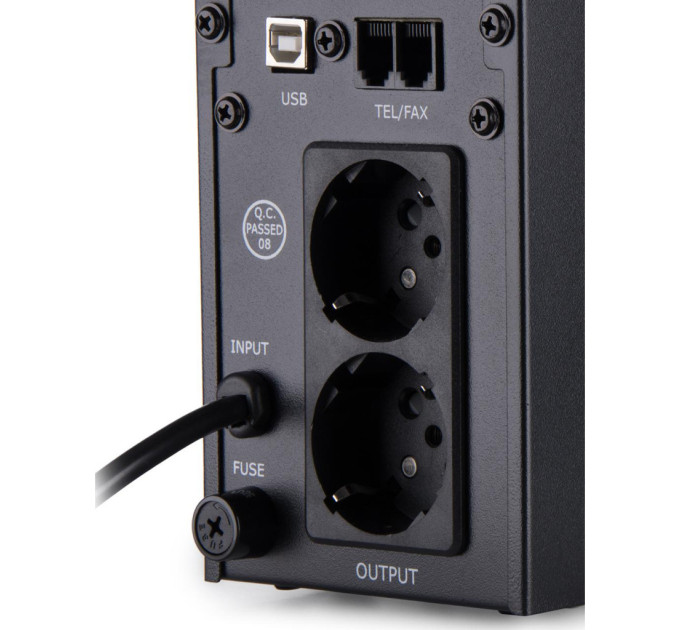 Пристрій безперебійного живлення Vinga LED 800VA metal case with USB (VPE-800MU)
