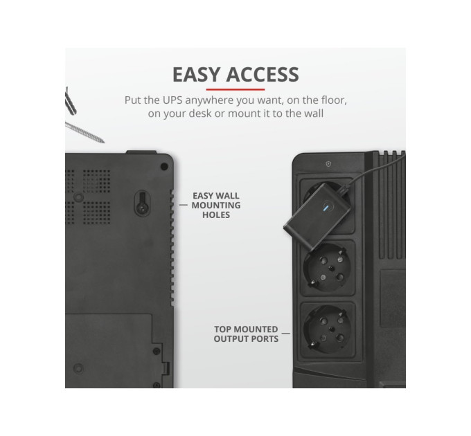 Пристрій безперебійного живлення Trust Maxxon 800VA UPS (23326_TRUST)