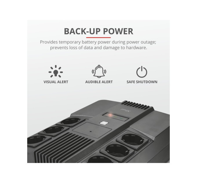 Пристрій безперебійного живлення Trust Maxxon 800VA UPS (23326_TRUST)