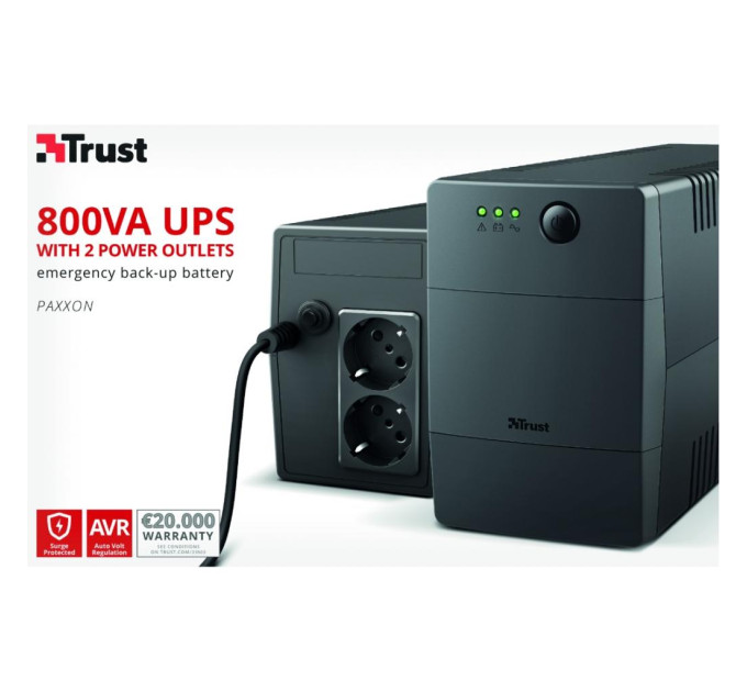 Пристрій безперебійного живлення Trust Paxxon 800VA (23503_TRUST)