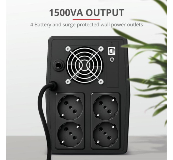 Пристрій безперебійного живлення Trust Paxxon 1500VA (23505_TRUST)