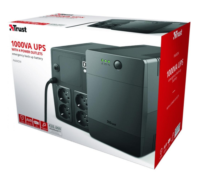 Пристрій безперебійного живлення Trust Paxxon 1000VA UPS 4 Outlets (23504_TRUST)