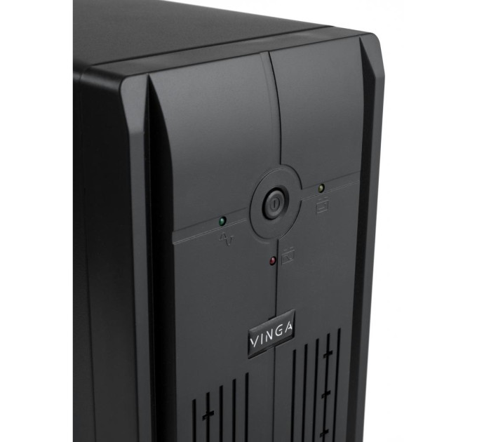 Пристрій безперебійного живлення Vinga LED 650VA metal case with USB (VPE-650PRMU)