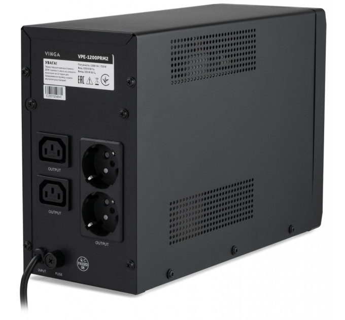 Пристрій безперебійного живлення Vinga LED 1200VA ( VPE-1200PRM2 ) (VPE-1200PRM2)