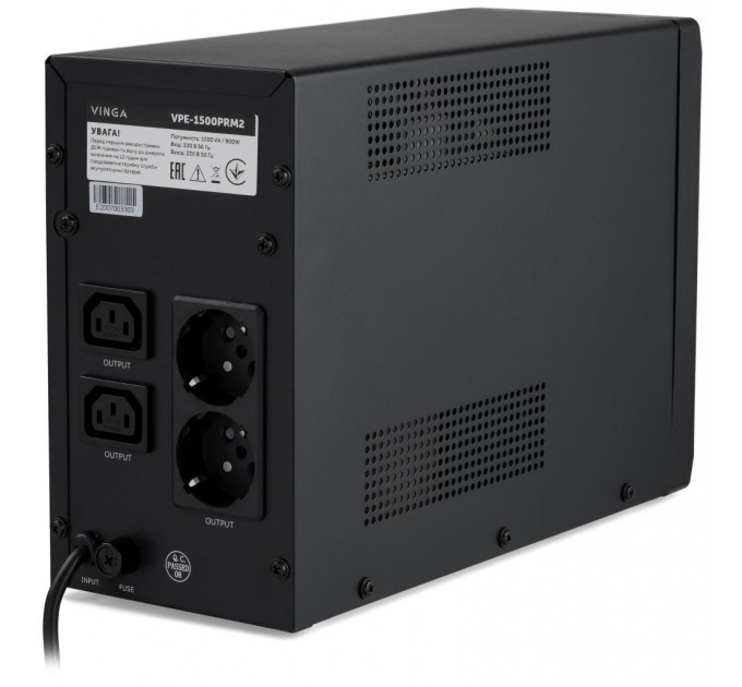Пристрій безперебійного живлення Vinga LED 1500VA ( VPE-1500PRM2 ) (VPE-1500PRM2)