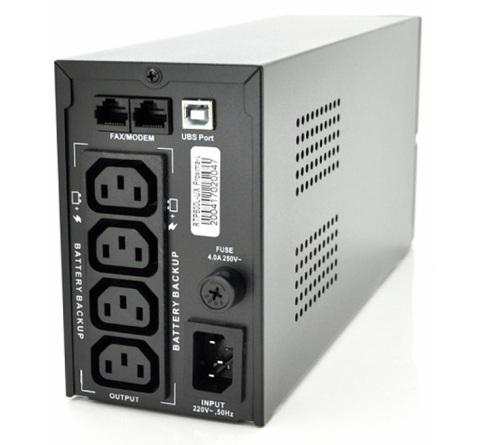 Пристрій безперебійного живлення Ritar RTP650L-UX-IEC