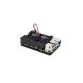 Додаткове обладнання для Мікро ПК Raspberry Pi радіатор для 4B алюмінієвий з 2 кулерами (RA503)