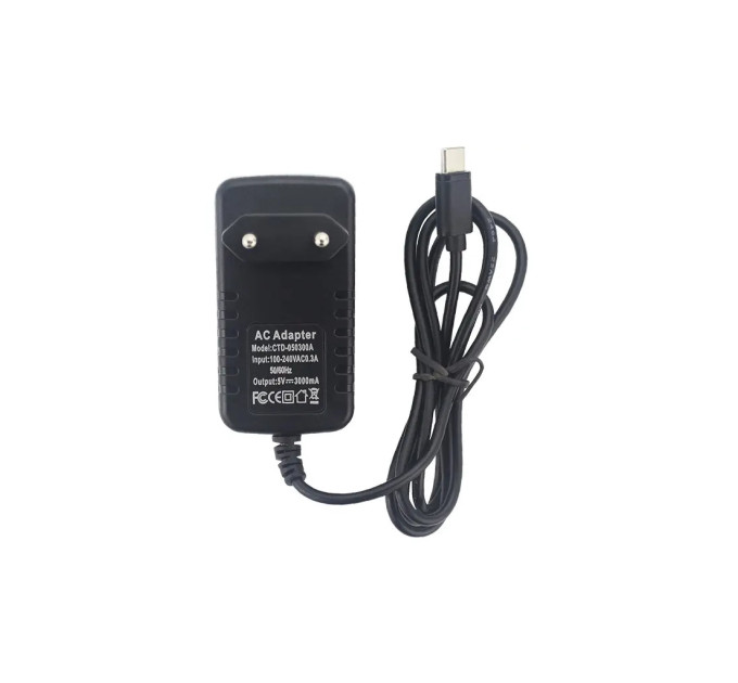 Додаткове обладнання для Мікро ПК Raspberry Pi БЖ 5V 3A Type C EU (RA527)