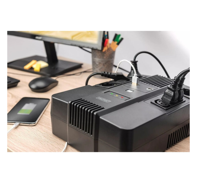 Пристрій безперебійного живлення Digitus 800VA DN-170 (DN-170111)