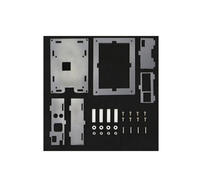 Корпус для Мікро ПК Raspberry Pi для PI4 прозорий (Acrylic, for 3.5 inch LCD) (RA575)