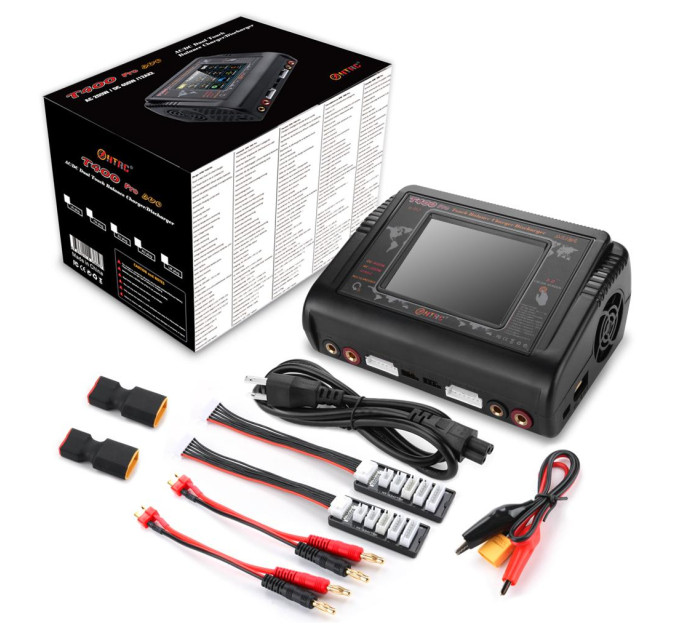 Зарядний пристрій для дрона HTRC T400 pro Duo Lipo Charger Battery Discharger 2Channel AC 150 (HT-T400PRO/HP9915.0284)