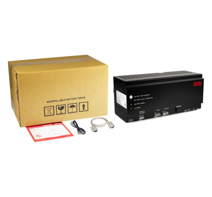 Пристрій безперебійного живлення Powercom DRU850DIN, 510W (DRU850DIN)