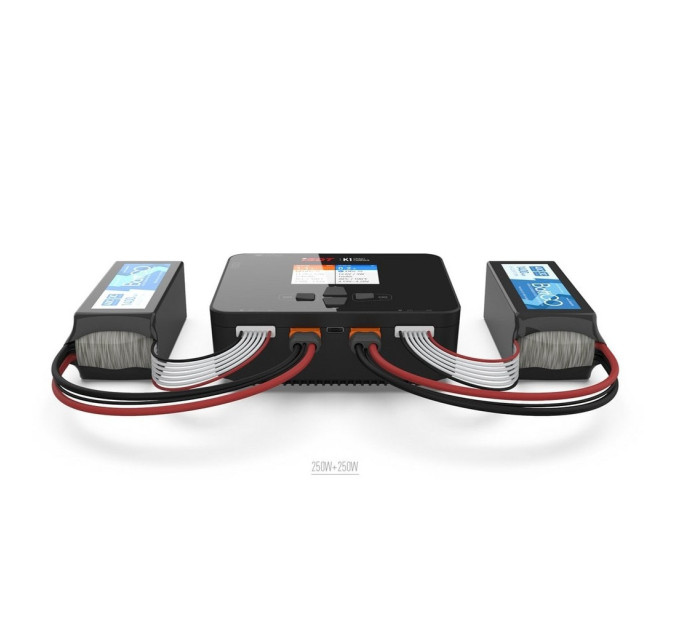 Зарядний пристрій для дрона iSDT K1, 1-6S AC 100W DC 2 x 250W 10A (HP015B-K1)