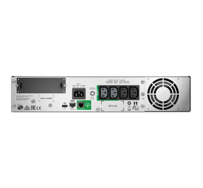 Пристрій безперебійного живлення APC Smart-UPS 1000VA RM 2U (SMT1000RMI2UC)