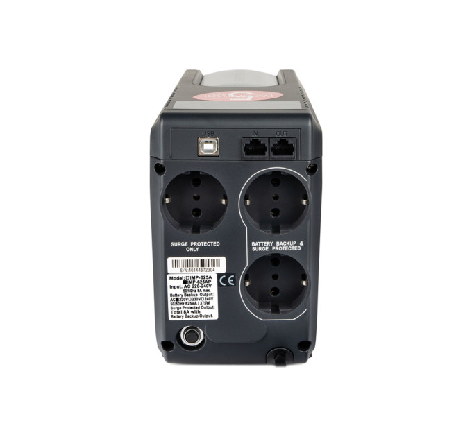 Пристрій безперебійного живлення Powercom IMP-625AP LED (IMP-625AP Schuko)