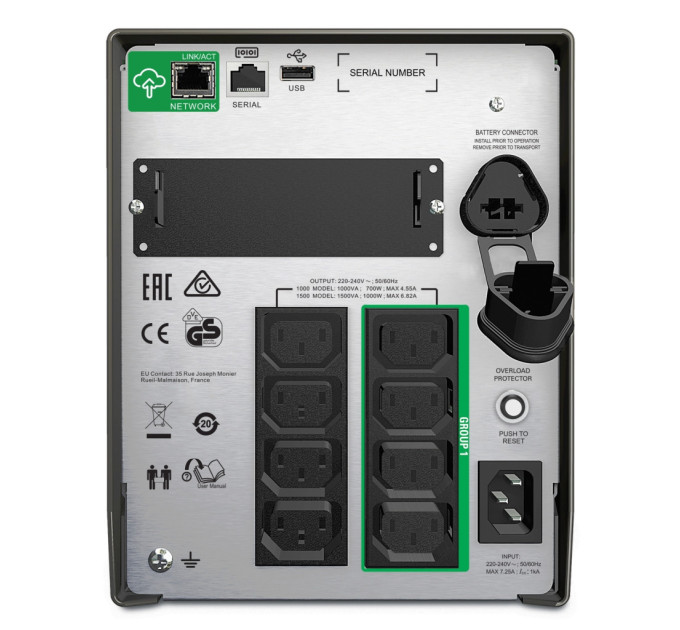 Пристрій безперебійного живлення APC Smart-UPS 1000VA LCD SmartConnect (SMT1000IC)
