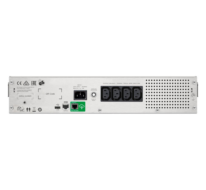 Пристрій безперебійного живлення APC Smart-UPS C 1500VA RM 2U with SmartConnect (SMC1500I-2UC)
