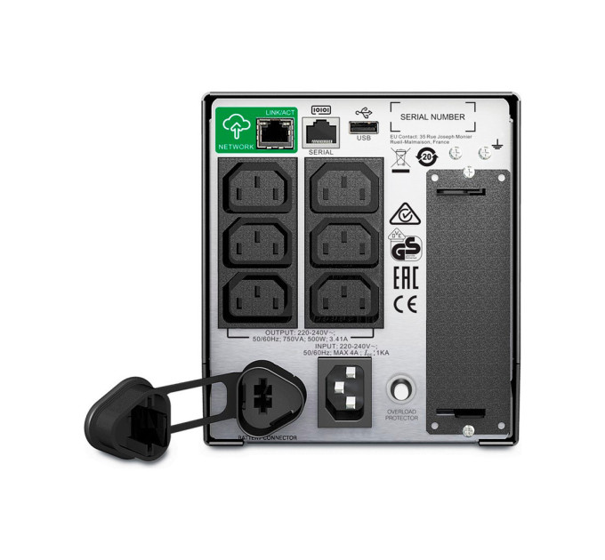 Пристрій безперебійного живлення APC Smart-UPS 750VA LCD SmartConnect (SMT750IC)