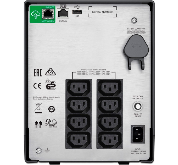 Пристрій безперебійного живлення APC Smart-UPS C 1000VA LCD with SmartConnect (SMC1000IC)