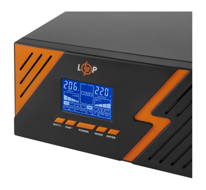 Пристрій безперебійного живлення LogicPower LPM - PSW-1500VA, 1050W, Black (22754)