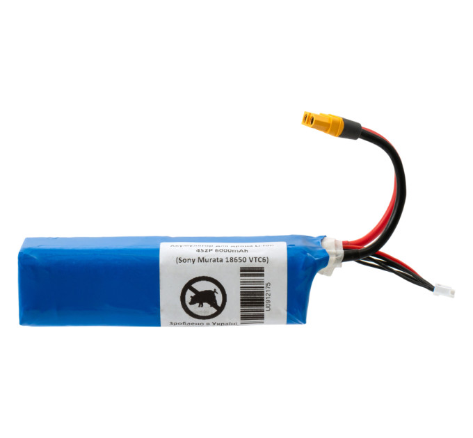 Акумуляторний блок Vinga Li-Ion 4s2Р 6000mAh з балансувальним кабелем Sony Murata 18650 VTC6 (6000BMS/SONY18650)