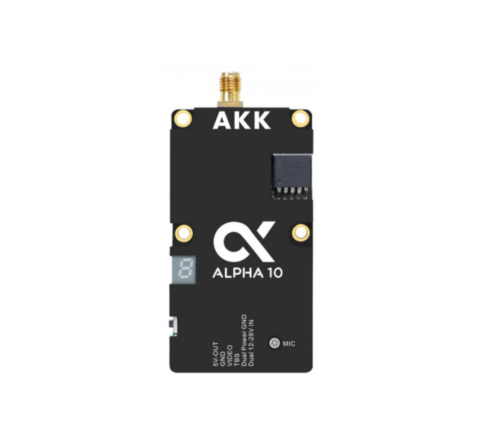 Відеопередавач (VTX) AKK Alpha 10W 5.8GHz 80CH (A10)