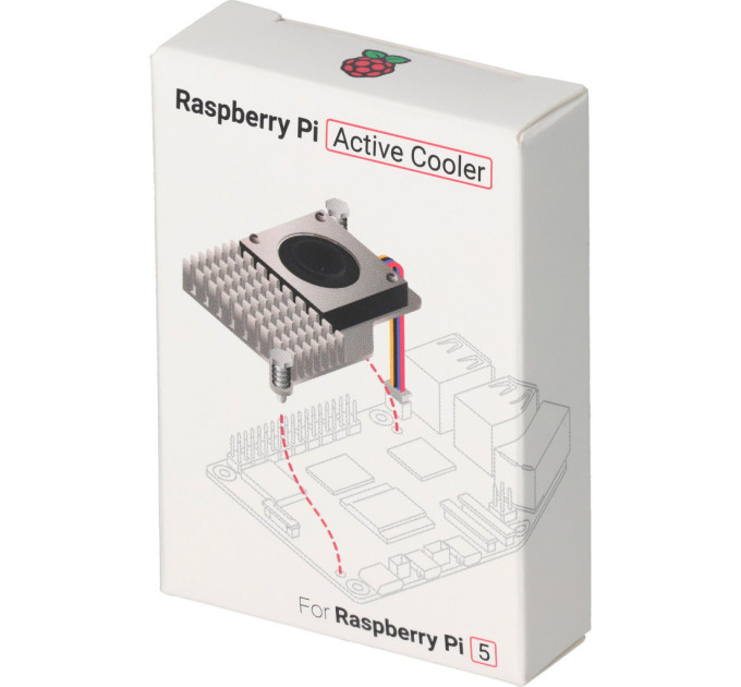Радіатор охолодження для Мікро ПК Raspberry Pi with fan for Raspberry Pi 5 (SC1148/OFI118)