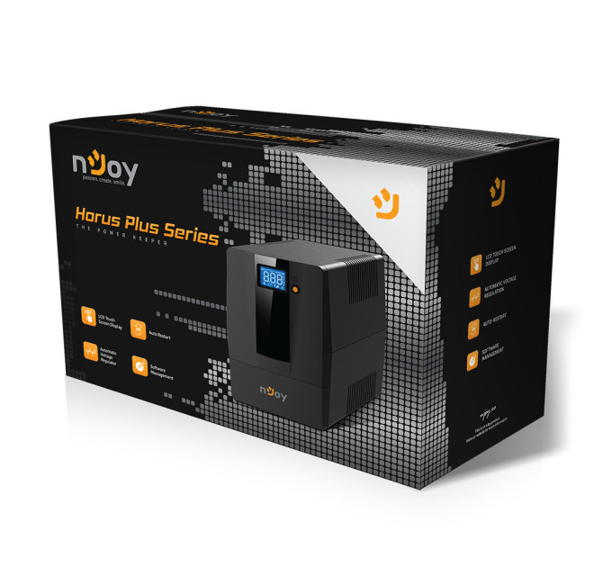 Пристрій безперебійного живлення nJoy Horus Plus 1000VA USB (PWUP-LI100H1-AZ01B)
