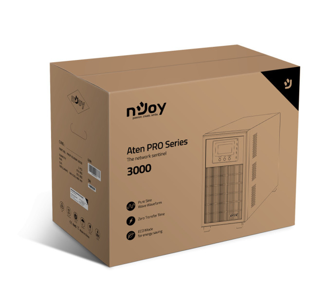 Пристрій безперебійного живлення nJoy Aten Pro 3000VA USB (PWUP-OL300AP-AZ01B)