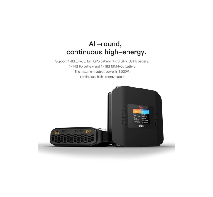 Зарядний пристрій для дрона iSDT K4 AC 400W DC 600Wx2 (HP0015.K4)