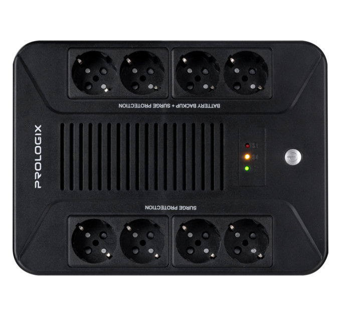 Пристрій безперебійного живлення Prologix 1000VA 600W (PLP1000VA8LED)