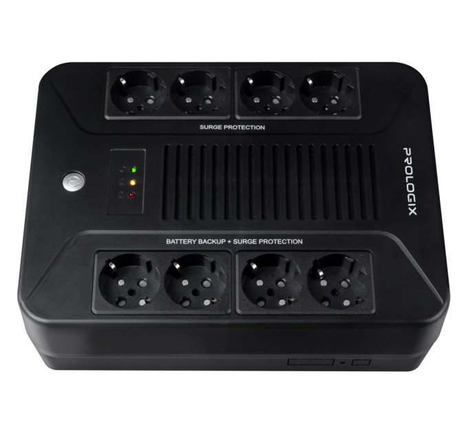 Пристрій безперебійного живлення Prologix 650VA 360W (PLP650VA8LED)