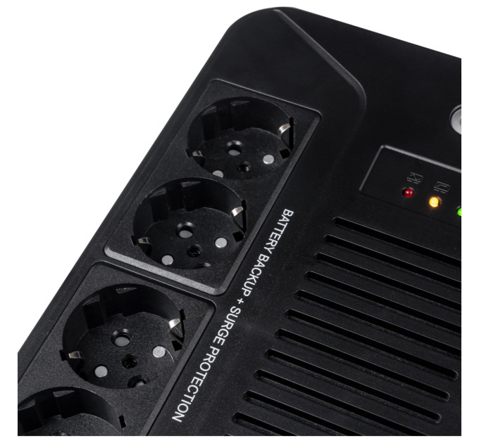 Пристрій безперебійного живлення Prologix 650VA 360W (PLP650VA8LED)
